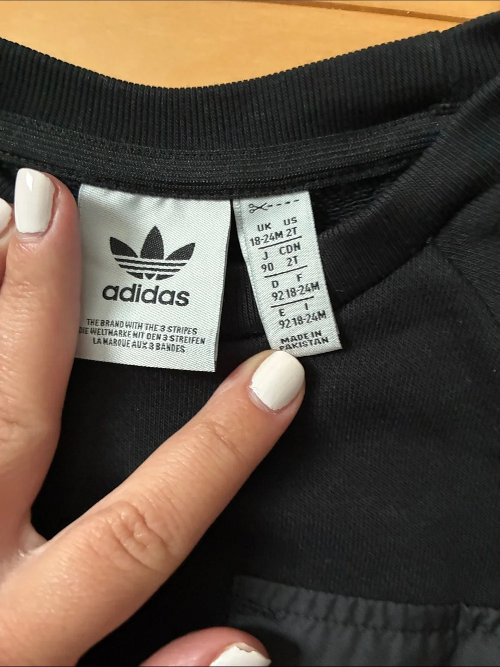 adidas size 2t